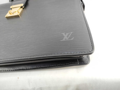 LOUIS VUITTON M54352 Epi Leather Serviet Fermoir M54352 MI1909 Black Shoulder Bag