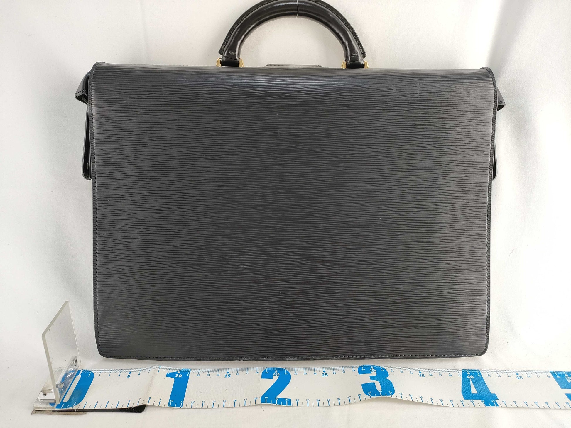 LOUIS VUITTON M54352 Epi Leather Serviet Fermoir M54352 MI1909 Black Shoulder Bag