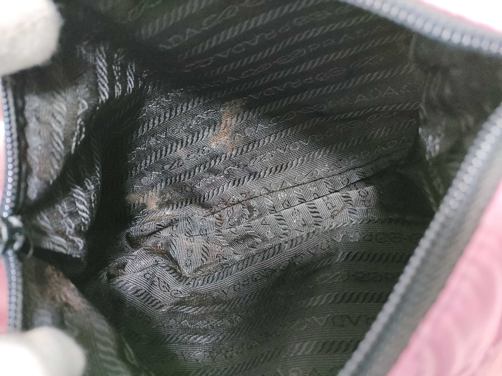 PRADA Nylon Nylon/Pink/Quilted Pouch