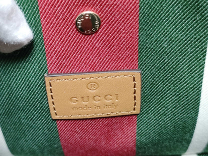 GUCCI GG Supreme 815118 520981/GG Emblem Small Bucket Shoulder Bag