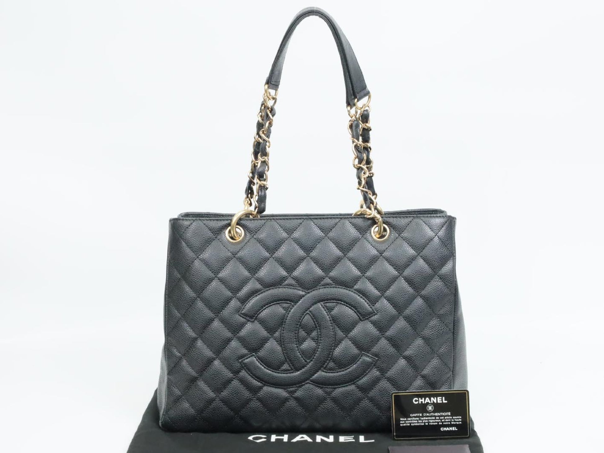 CHANEL Caviar Skin GST Caviar Skin Shoulder Bag