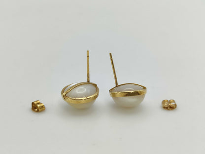 Mabe pearl diameter approximately 10.0-16.2mm D0.04ct K18 12.7g Other small items 