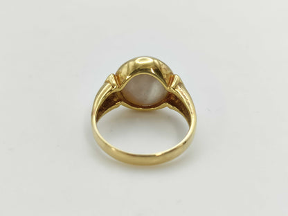 Mabe pearl diameter approximately 10.0-16.2mm D0.04ct K18 12.7g Other small items 