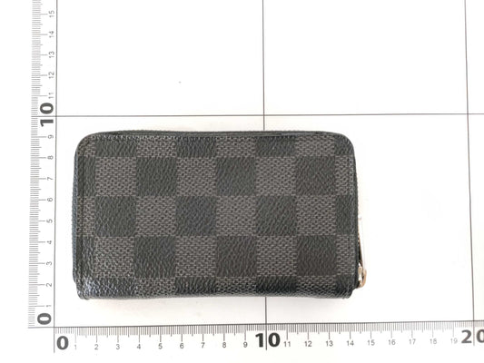 LOUIS VUITTON N63076 Damier Graphite Zippy Coin Purse N63076 Black Coin Case