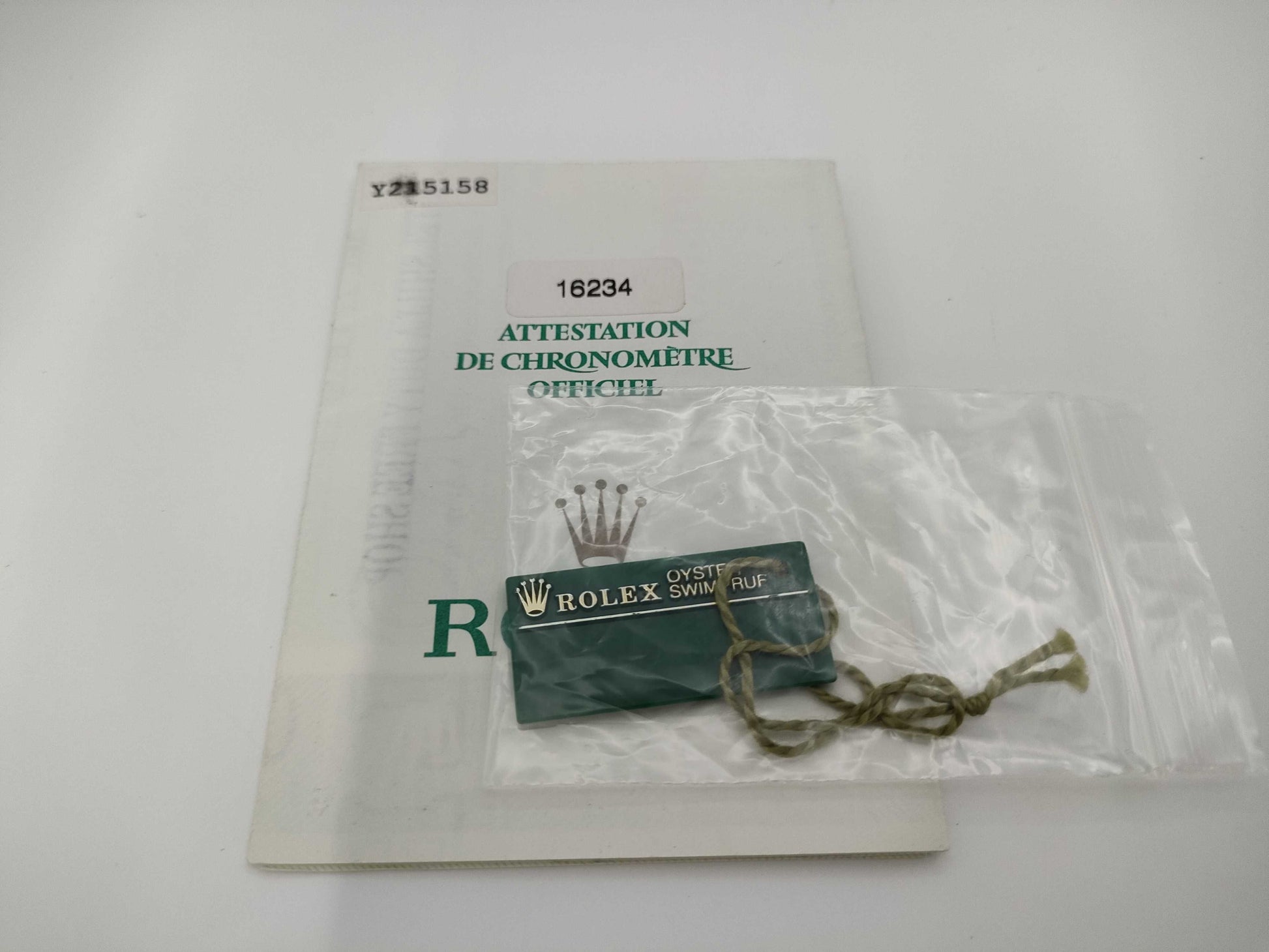 ROLEX 16234G Datejust Y215158 Silver Dial Boys' Watch