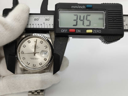 ROLEX 16234G Datejust Y215158 Silver Dial Boys' Watch