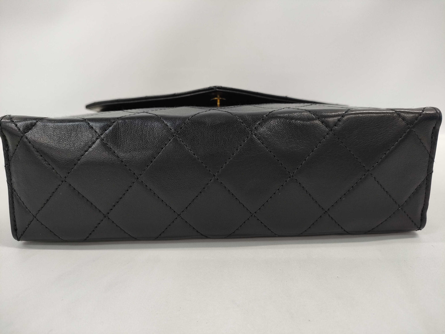 CHANEL Matelasse Large Coco Mark Push Lock Chain Shoulder Bag with Sticker and Card Holder
