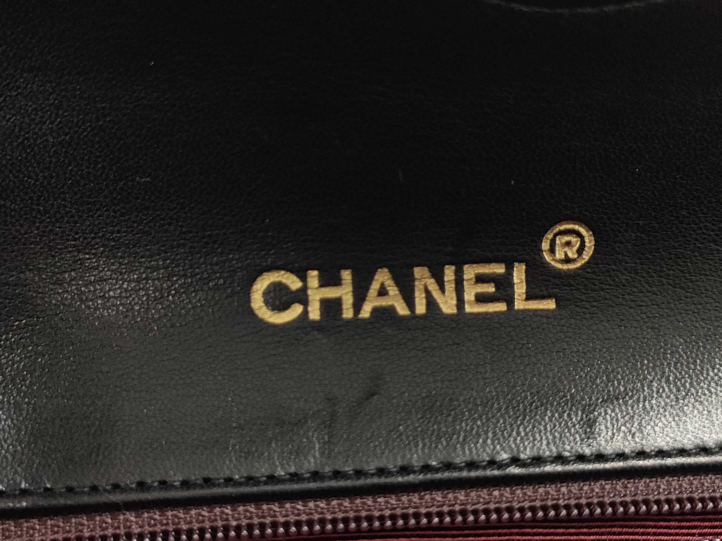 CHANEL Matelasse Large Coco Mark Push Lock Chain Shoulder Bag with Sticker and Card Holder