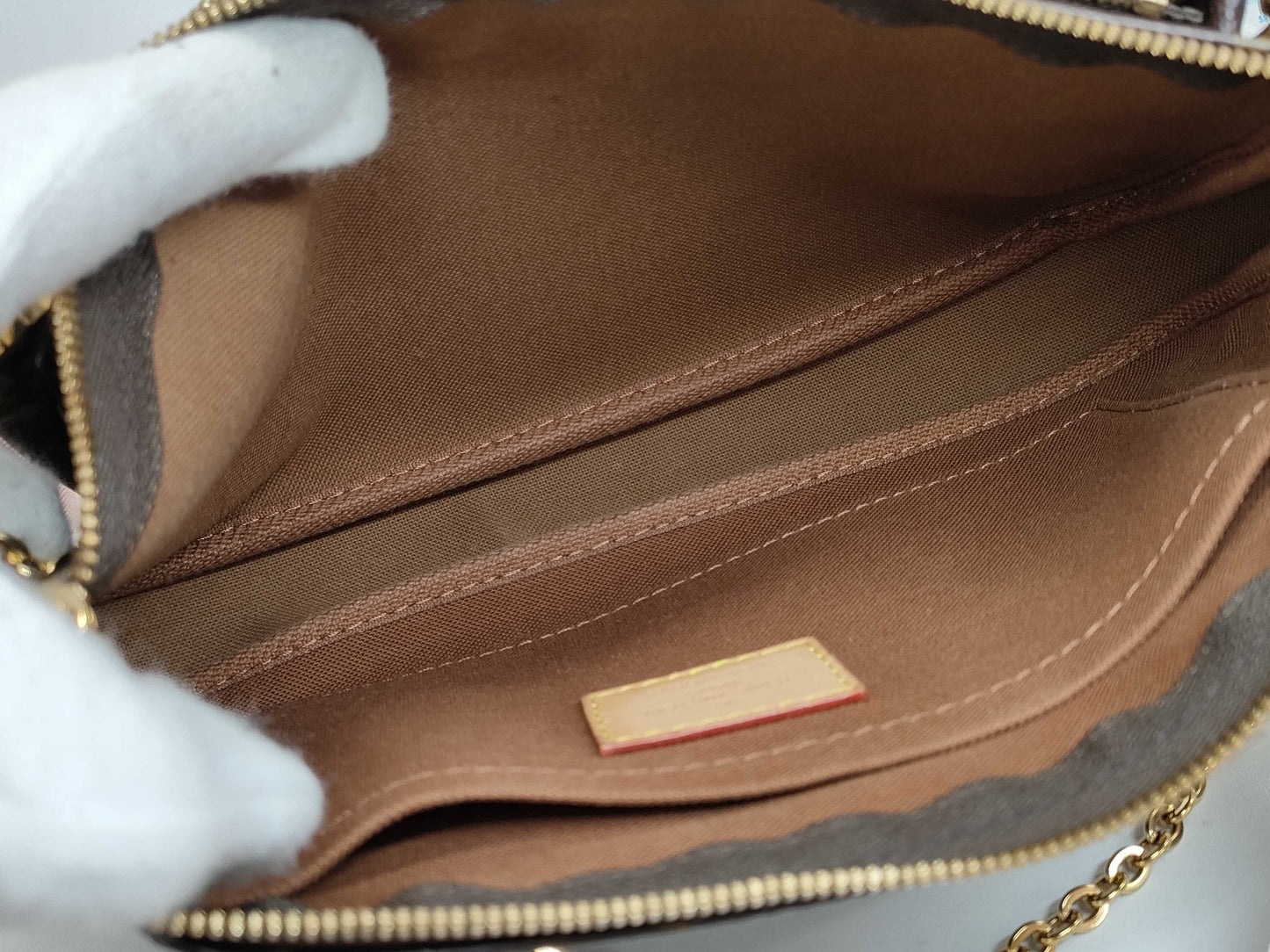 LOUIS VUITTON Monogram Multipochette Accessoires M44840 RFID Verified Shoulder Bag