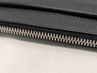 PRADA Triangle Plate Clutch Bag Black Clutch Bag