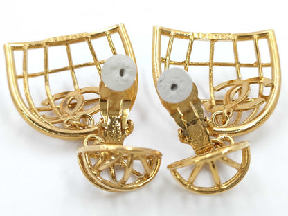 CHANEL Birdcage Earrings with Coco Mark Engraving