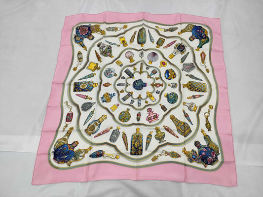 HERMES Carré 90 Quimporte le flacon perfume bottle scarf