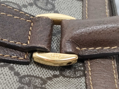 GUCCI GG Supreme Gucci 002.25.0167 Handbag Mini Boston Bag Old Gucci GG Supreme Leather Beige Brown Handbag