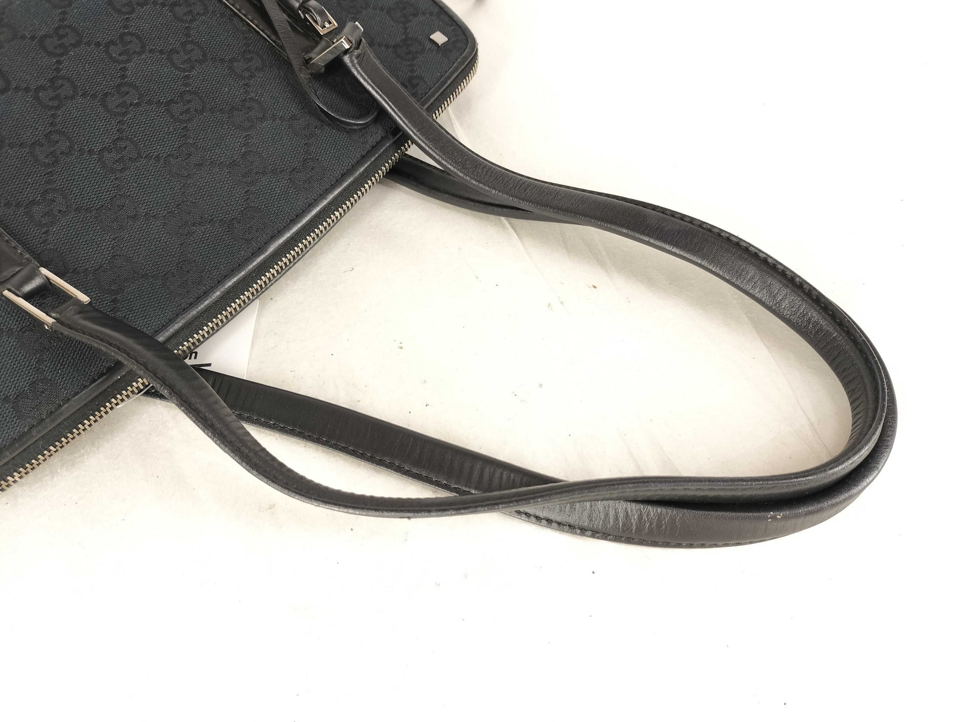 GUCCI GG Canvas Gucci 001.4283 Shoulder Bag Handbag GG Canvas Leather Black Shoulder Bag