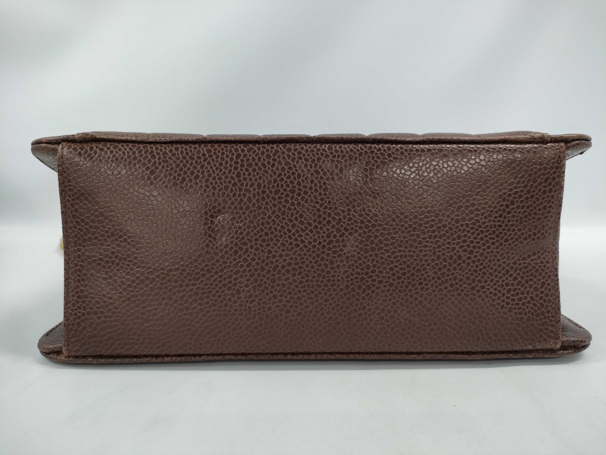 CHANEL Mademoiselle Caviar Leather Brown Chain Shoulder Bag 2534487