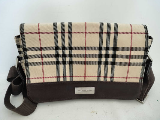 BURBERRY Check Shoulder Bag
