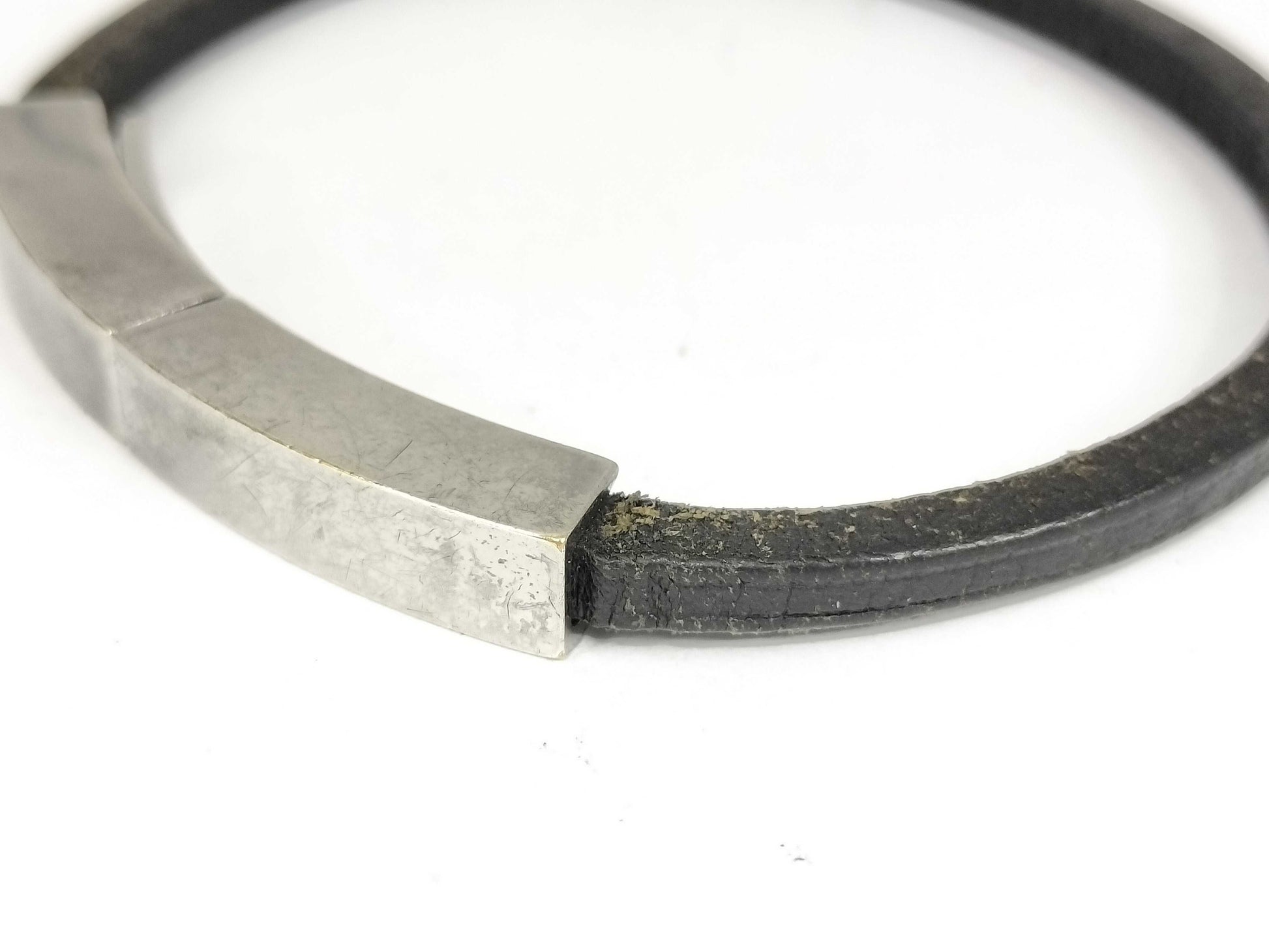 HERMES Bracelet Leather Bracelet Bangle