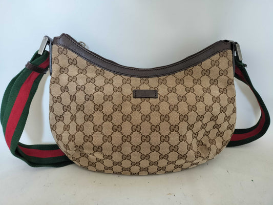 GUCCI GG Canvas Shoulder Bag 181092 Sherry Line Shoulder Bag