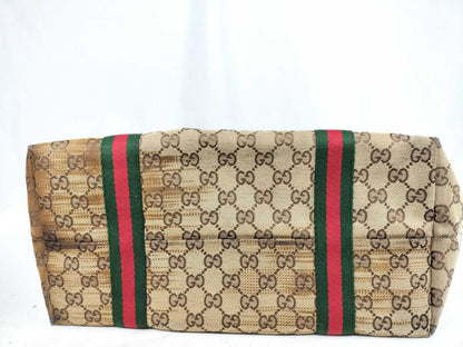 GUCCI GG Canvas Tote Bag 139260 Sherry Line Tote Bag