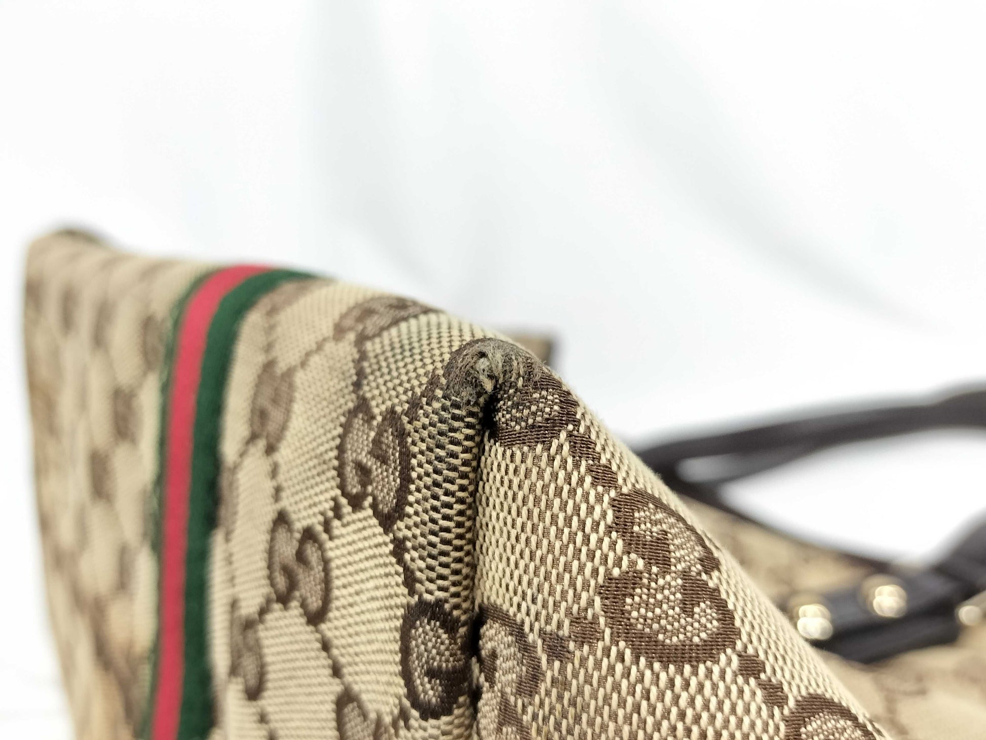 GUCCI GG Canvas Tote Bag 139260 Sherry Line Tote Bag