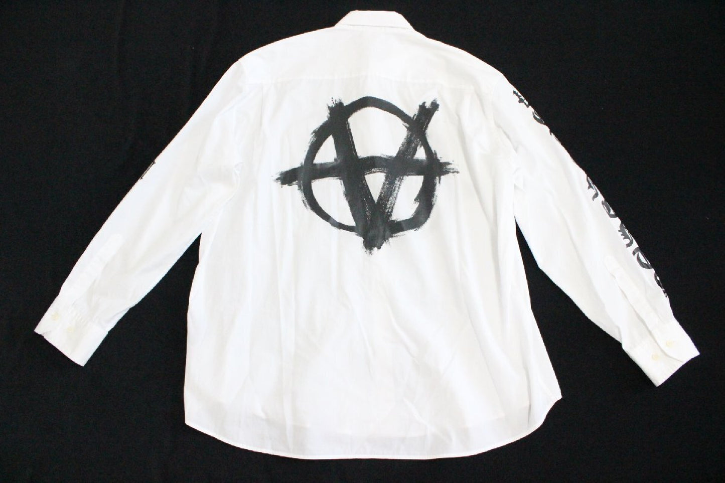 22AW Vetements Double Anarchy Shirt Men's Size Small