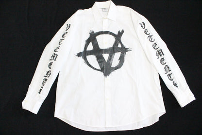 22AW Vetements Double Anarchy Shirt Men's Size Small
