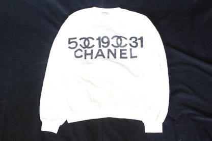 CHANEL Logo Sweatshirt, Women's, Size M, Tops