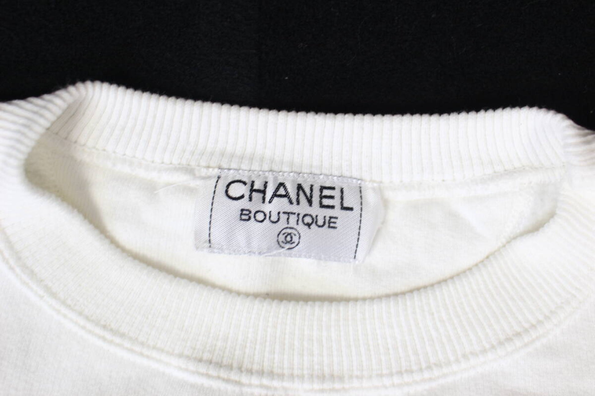 CHANEL Logo Sweatshirt, Women's, Size M, Tops
