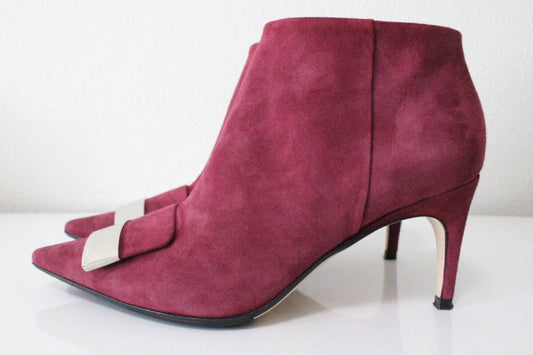 Sergio Rossi sergio rossi Sergio Rossi SR1 short boots Bordeaux size 34.5 pumps