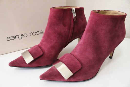 Sergio Rossi sergio rossi Sergio Rossi SR1 short boots Bordeaux size 34.5 pumps
