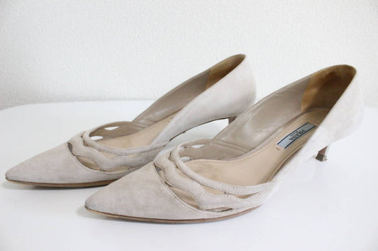 PRADA Prada Suede Pumps Size 38