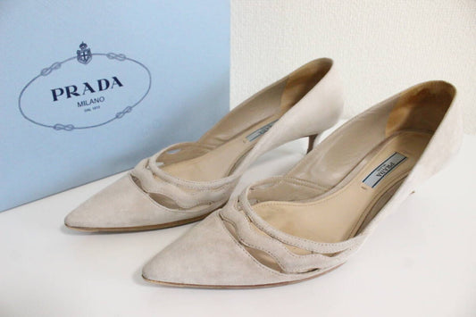PRADA Prada Suede Pumps Size 38