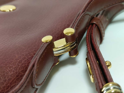 Cartier Shoulder Bag, Bordeaux
