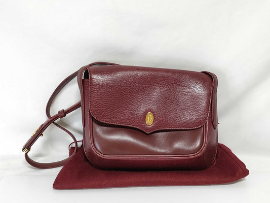 Cartier Shoulder Bag, Bordeaux