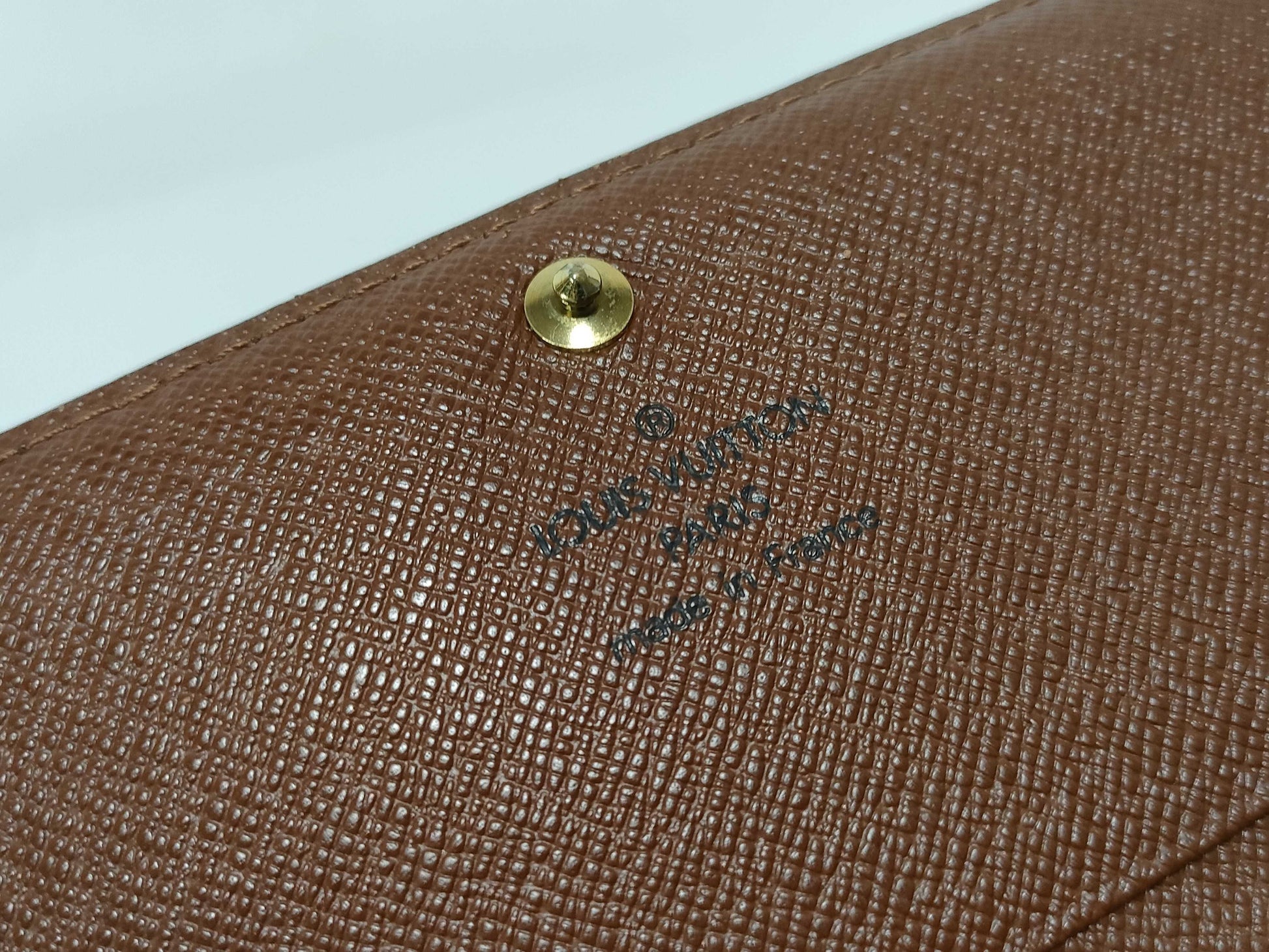 LOUIS VUITTON Monogram L-shaped zipper wallet