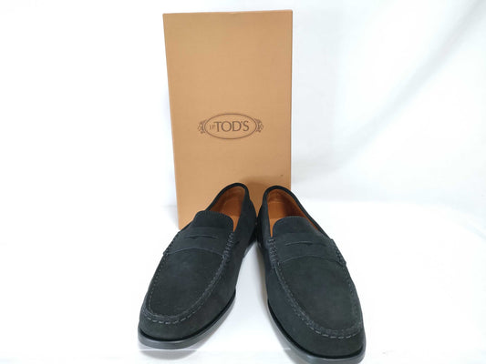 TODS Suede Loafers Size 38 Black