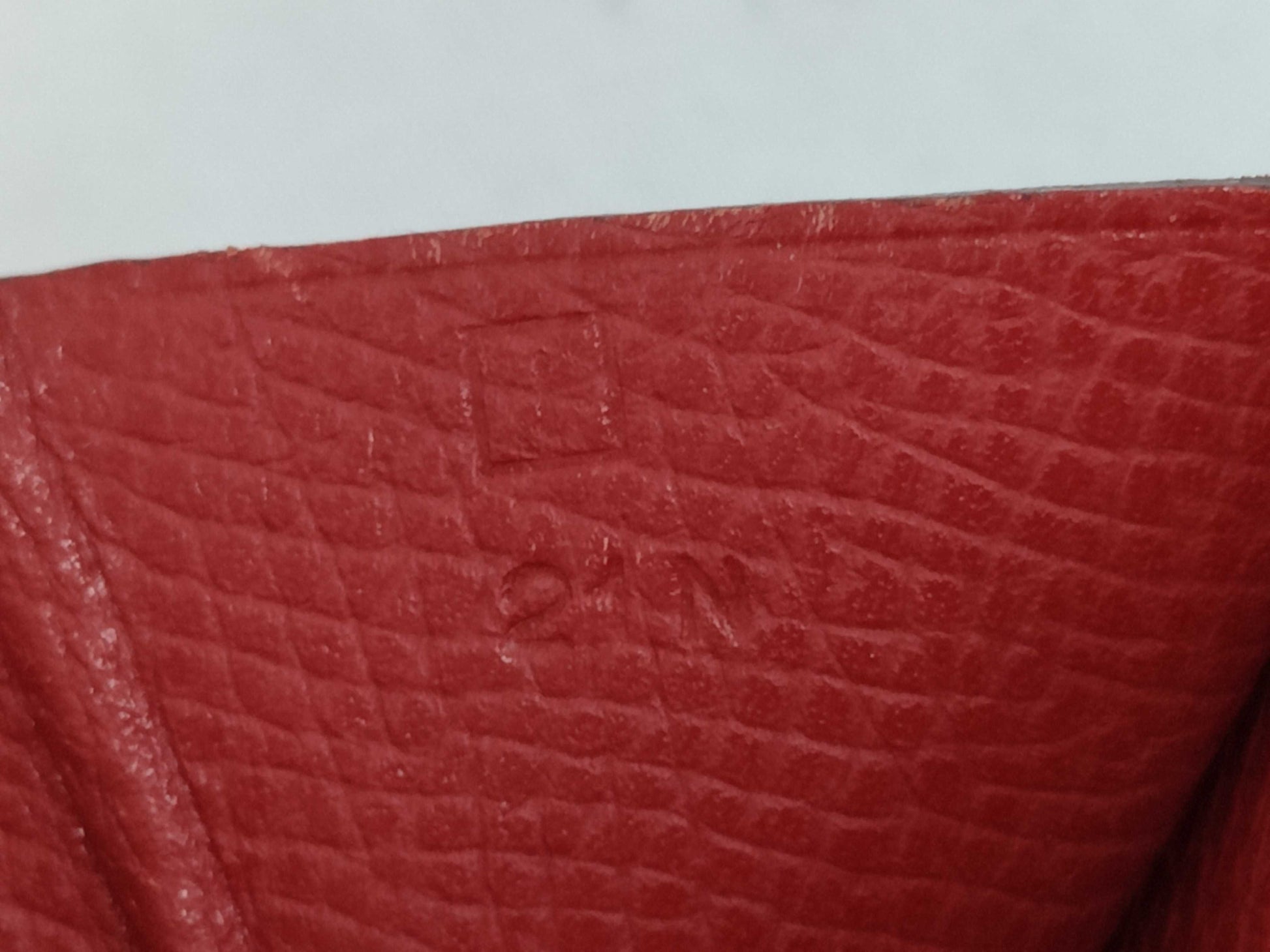 HERMES Bearn Bearn Compact Epson □I Red Wallet
