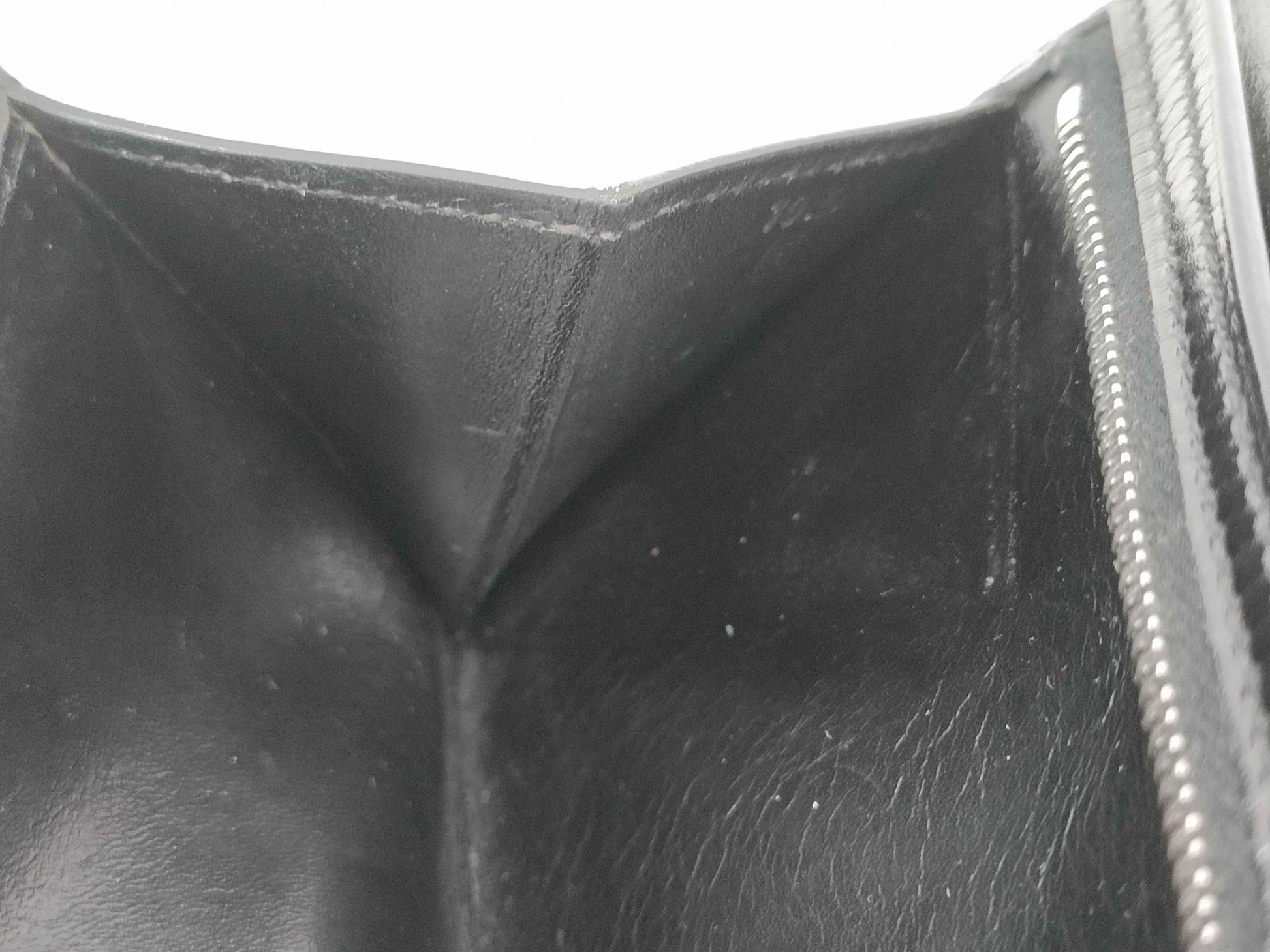 HERMES Bearn Bearn Box Calf Black □E Wallet