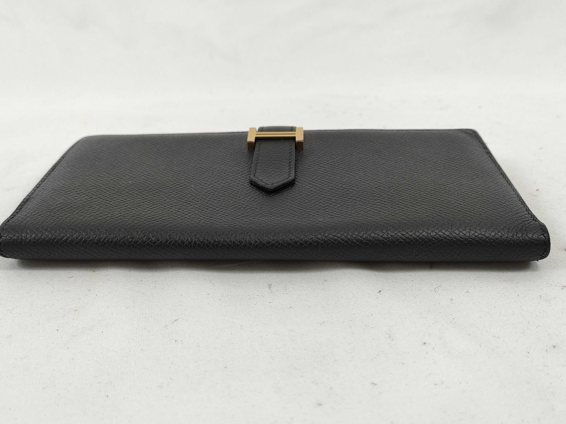 HERMES Bearn Bearn soufflet Epson Black C engraved wallet