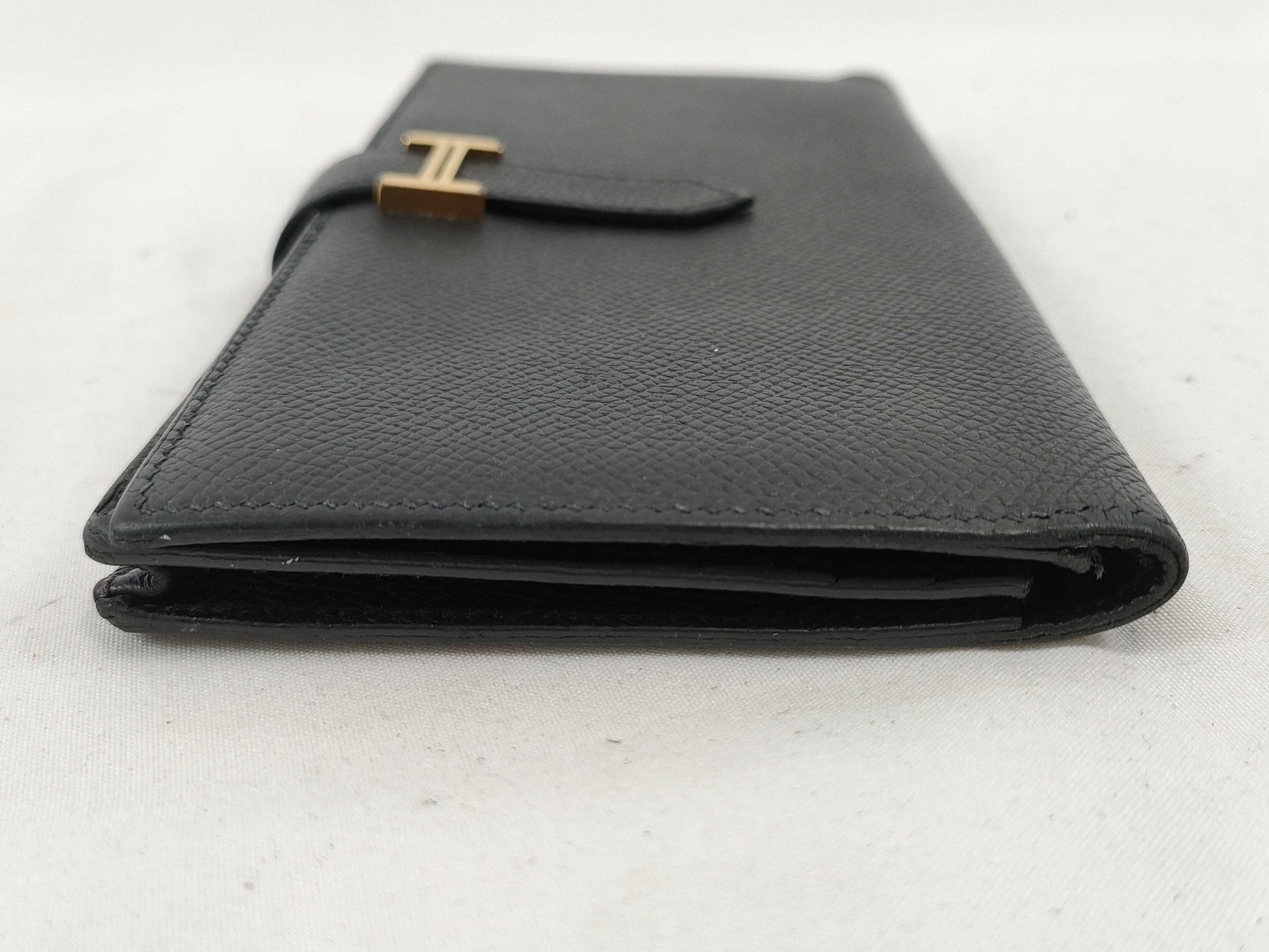 HERMES Bearn Bearn soufflet Epson Black C engraved wallet