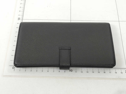 HERMES Bearn Bearn soufflet Epson Black C engraved wallet