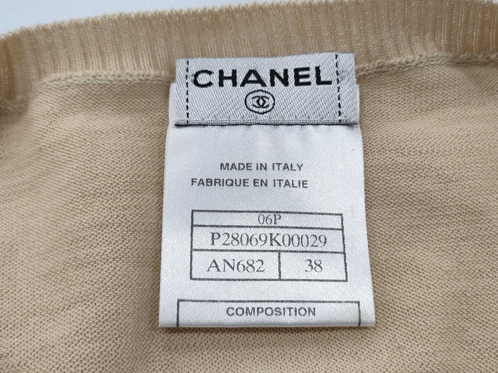 CHANEL Sequined Short Sleeve Top Size 38 P28069K00029 Tops
