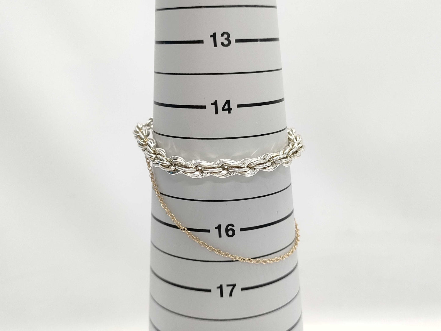 Tiffany & Co. Twist Chain Bracelet in 18K Yellow Gold and 925 Silver, 17.8g