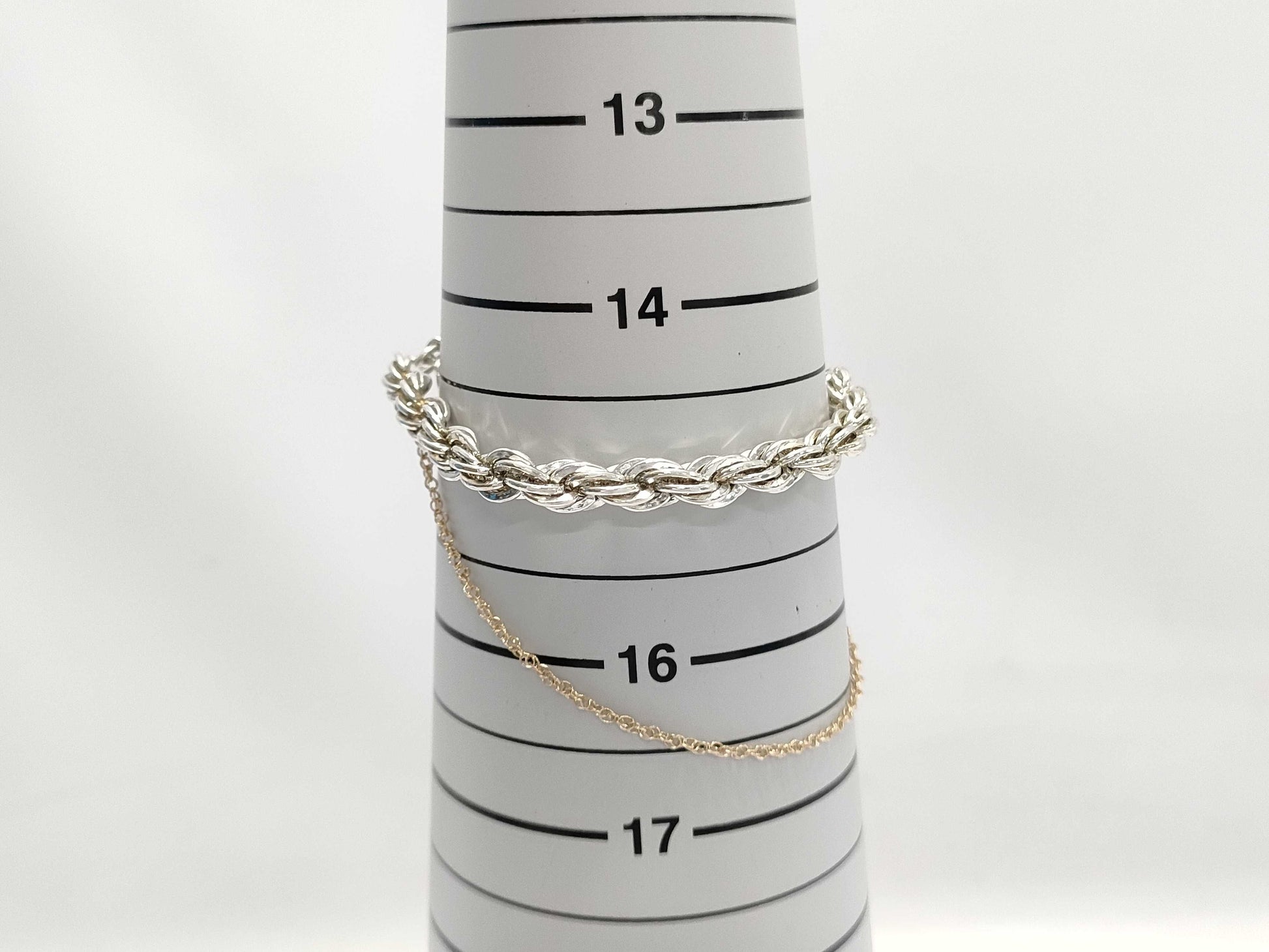 Tiffany & Co. Twist Chain Bracelet in 18K Yellow Gold and 925 Silver, 17.8g