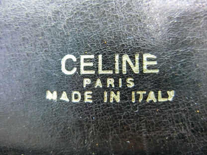 CELINE Leather Shoulder Bag with Carriage Hardware