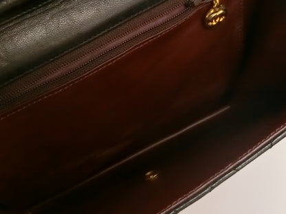 CHANEL Lambskin Matelasse Coco Mark Push Lock Shoulder Bag