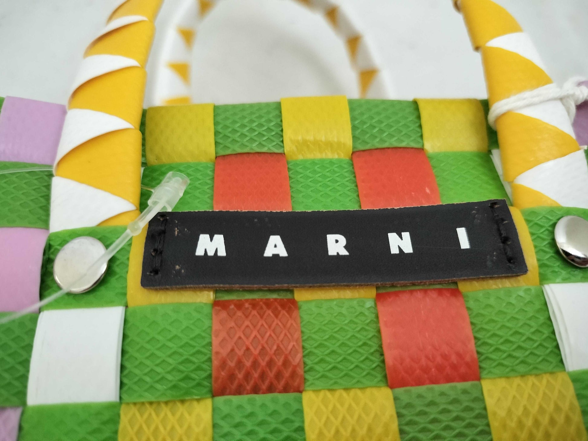 MARNI MARNI Handbag Basket Bag Multicolor Light Green Handbag
