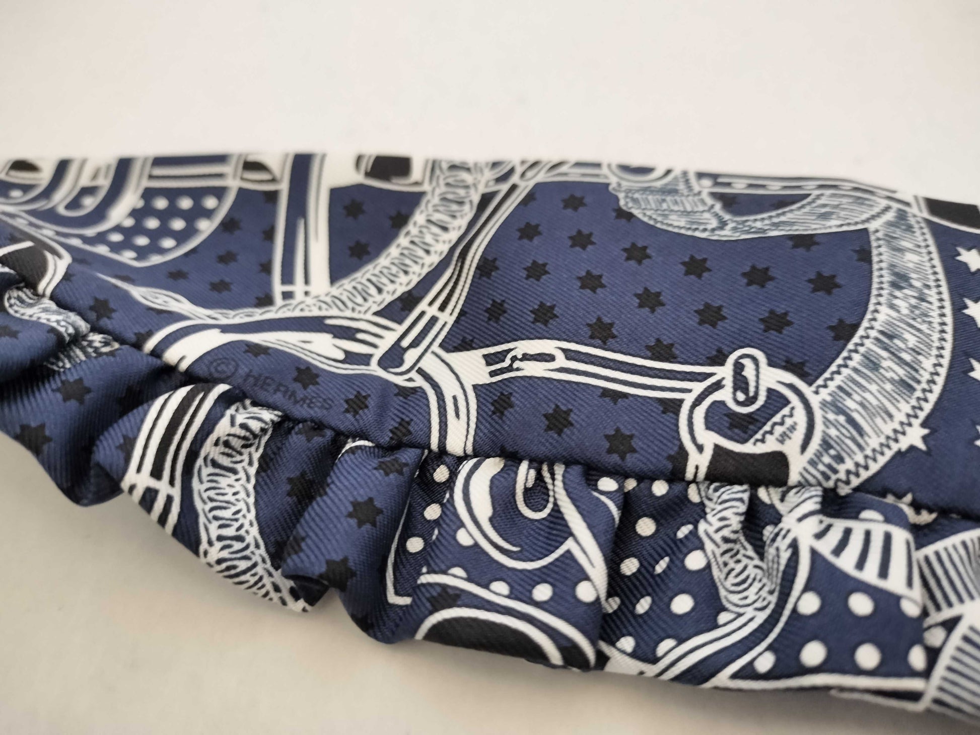 HERMES [With Tag] Twilly HERMES Twilly Twilly Frill Scarf Bandana Pattern Unused Other Accessories
