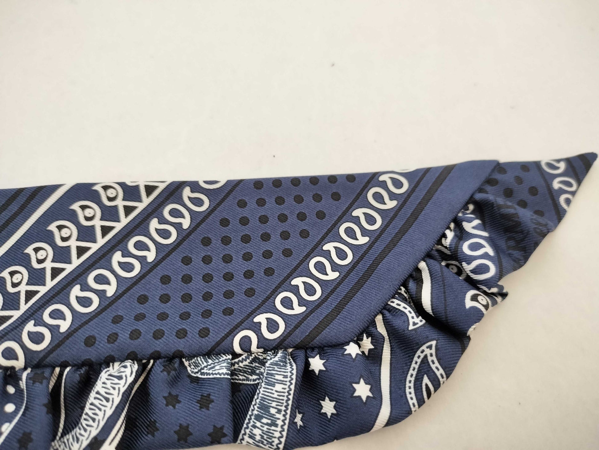 HERMES [With Tag] Twilly HERMES Twilly Twilly Frill Scarf Bandana Pattern Unused Other Accessories