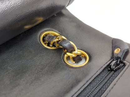CHANEL Lambskin Double Flap Shoulder Bag, No. 2
